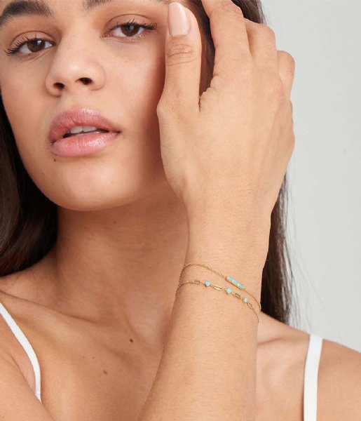 Ania Haie Armband Turquoise Link Bracelet Gold